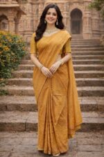 Chiku Chanderi Cotton Mekhela Chador