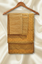 Chiku Chanderi Cotton Mekhela Chador - Image 3