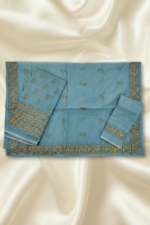 Light Phiroji Chanderi Cotton Mekhela Chador - Image 3