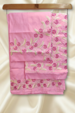 Pink Soft Silk Mekhela Chador - Image 2