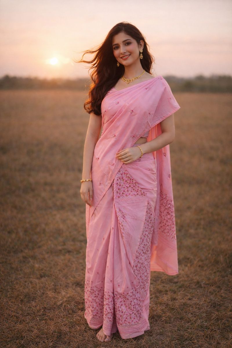 TS213 Soft Silk Mekhela Chador - Image 1